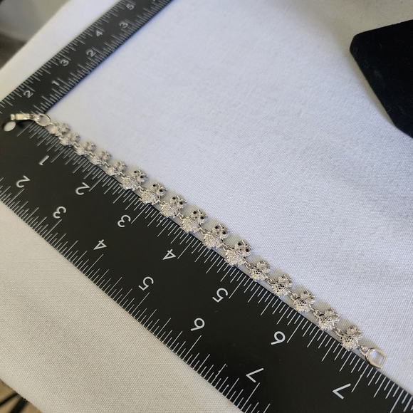 Silver Owl Bracelet White Gold Filled New - Picture 3 of 8